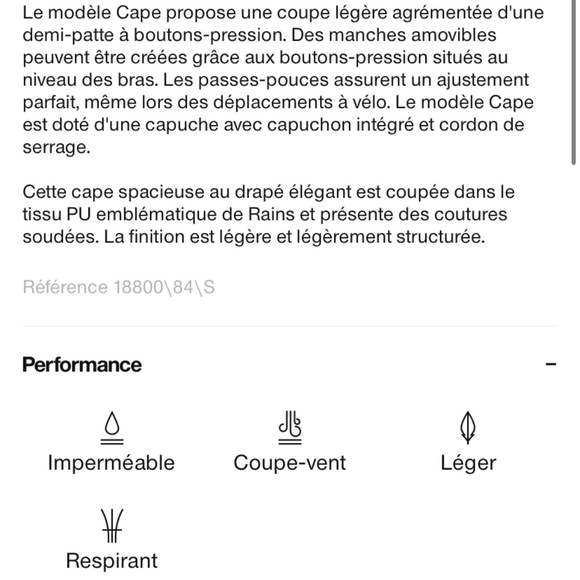 RAINS cape/ poncho - Picture 5 of 6